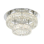 Crystorama Kinsley Led Polished Chrome Flush Mount