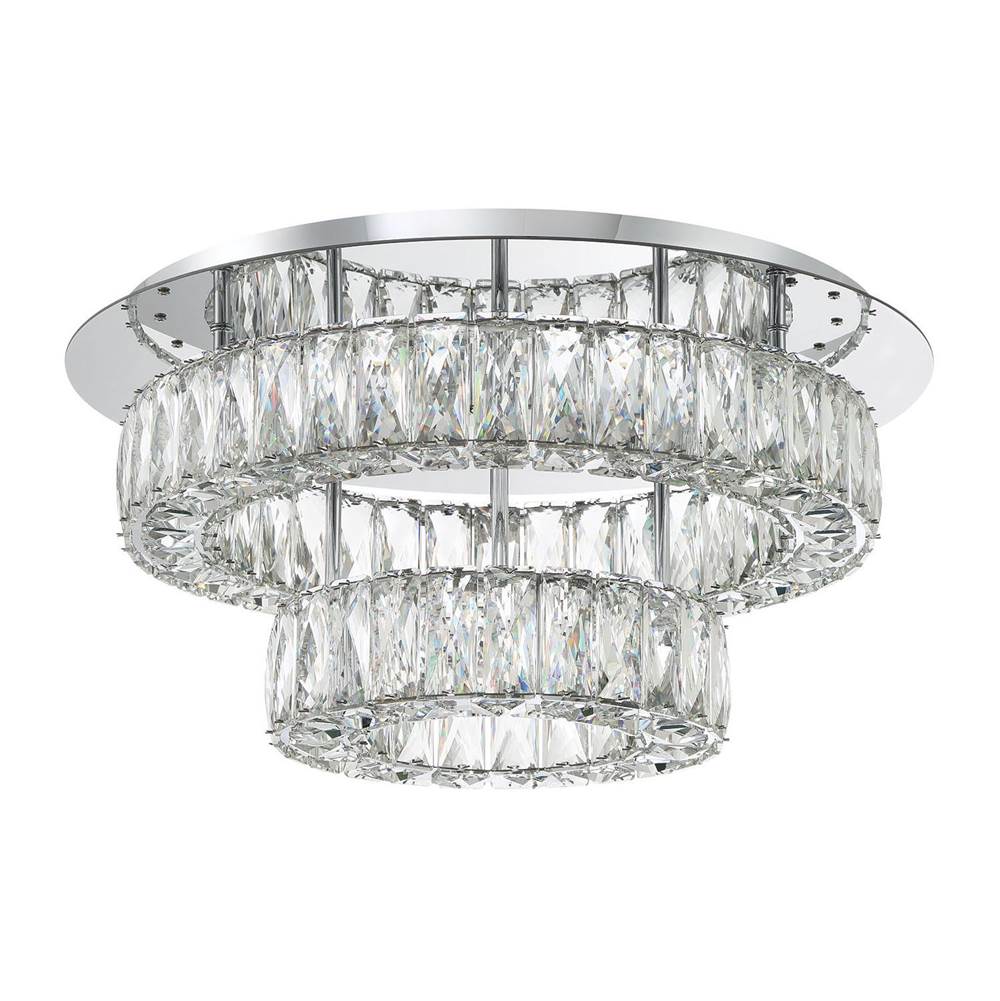 Crystorama ED3552001CH Polished Chrome Kinsley Led Polished Chrome Flush Mount Image 4