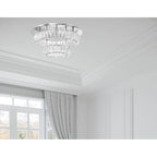 Crystorama ED3552001CH Polished Chrome Kinsley Led Polished Chrome Flush Mount Image 3