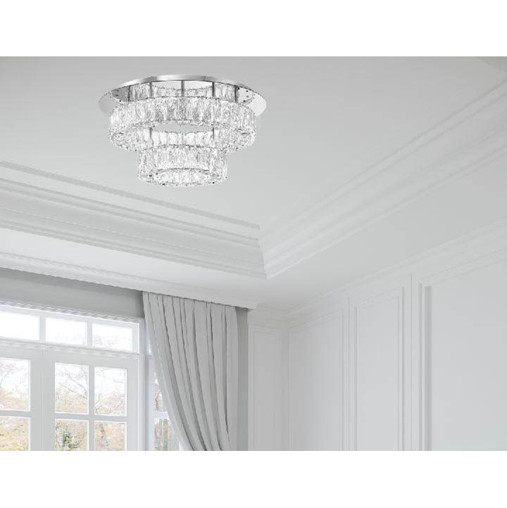 Crystorama ED3552001CH Polished Chrome Kinsley Led Polished Chrome Flush Mount Image 3