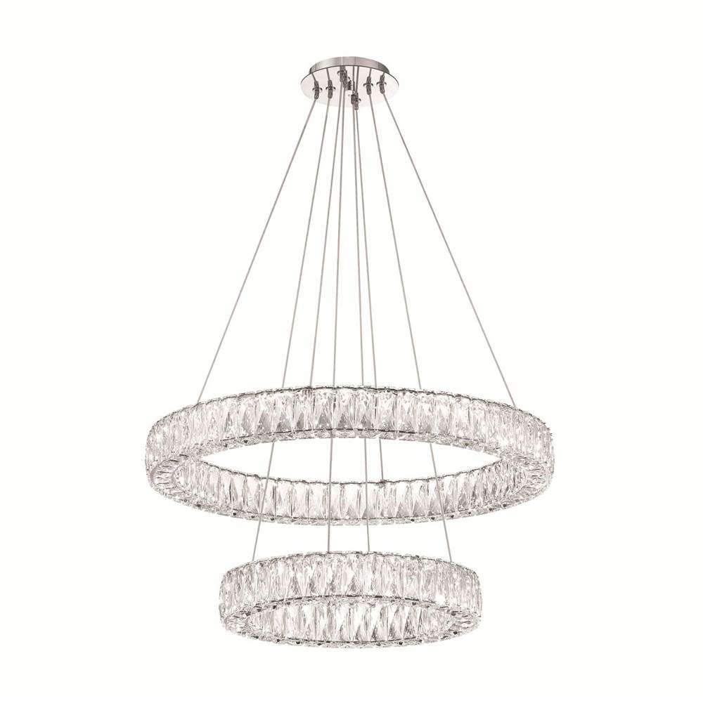 Crystorama ED3562801CH Polished Chrome Kinsley Led Polished Chrome Chandelier Image 1
