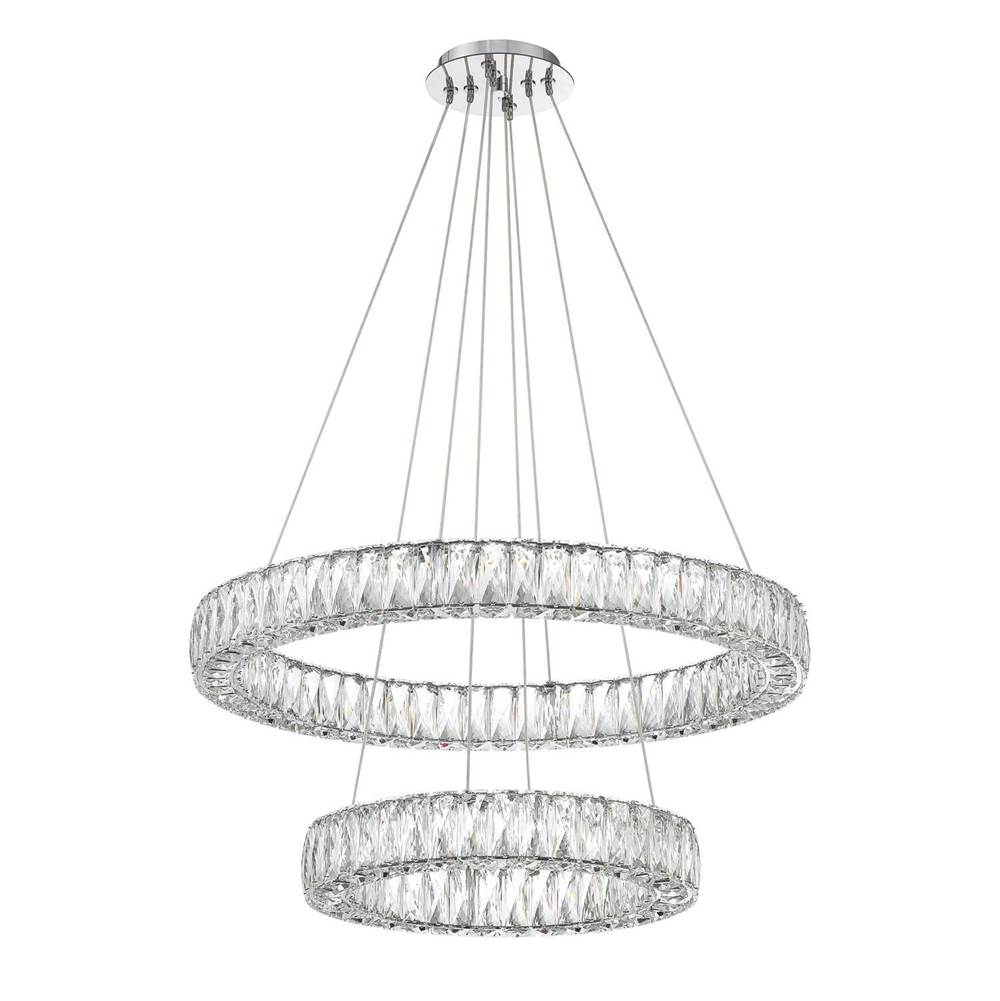 Crystorama ED3562801CH Polished Chrome Kinsley Led Polished Chrome Chandelier Image 4