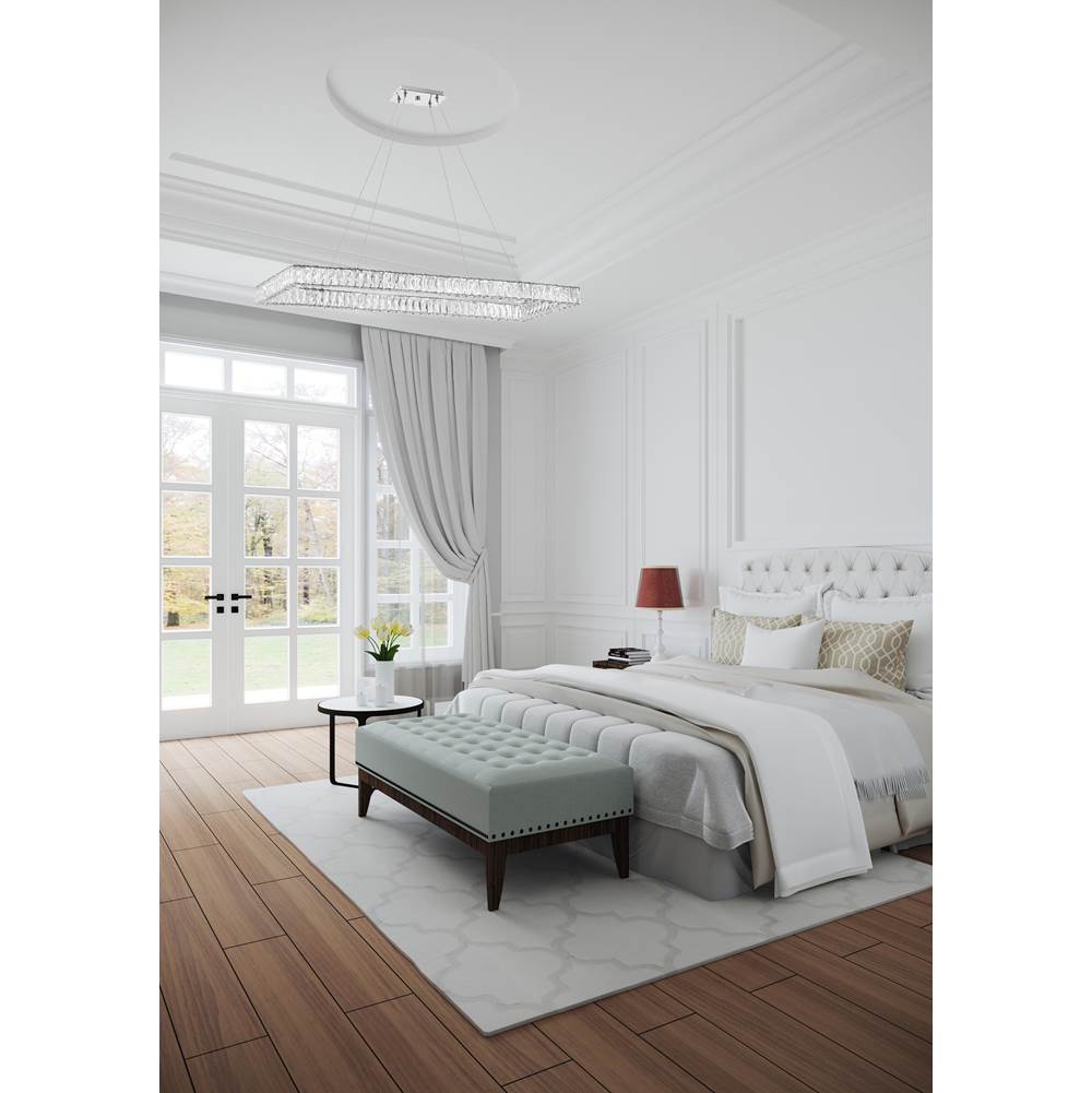 Crystorama ED3565001CH Polished Chrome Kinsley Led Polished Chrome Chandelier Image 3