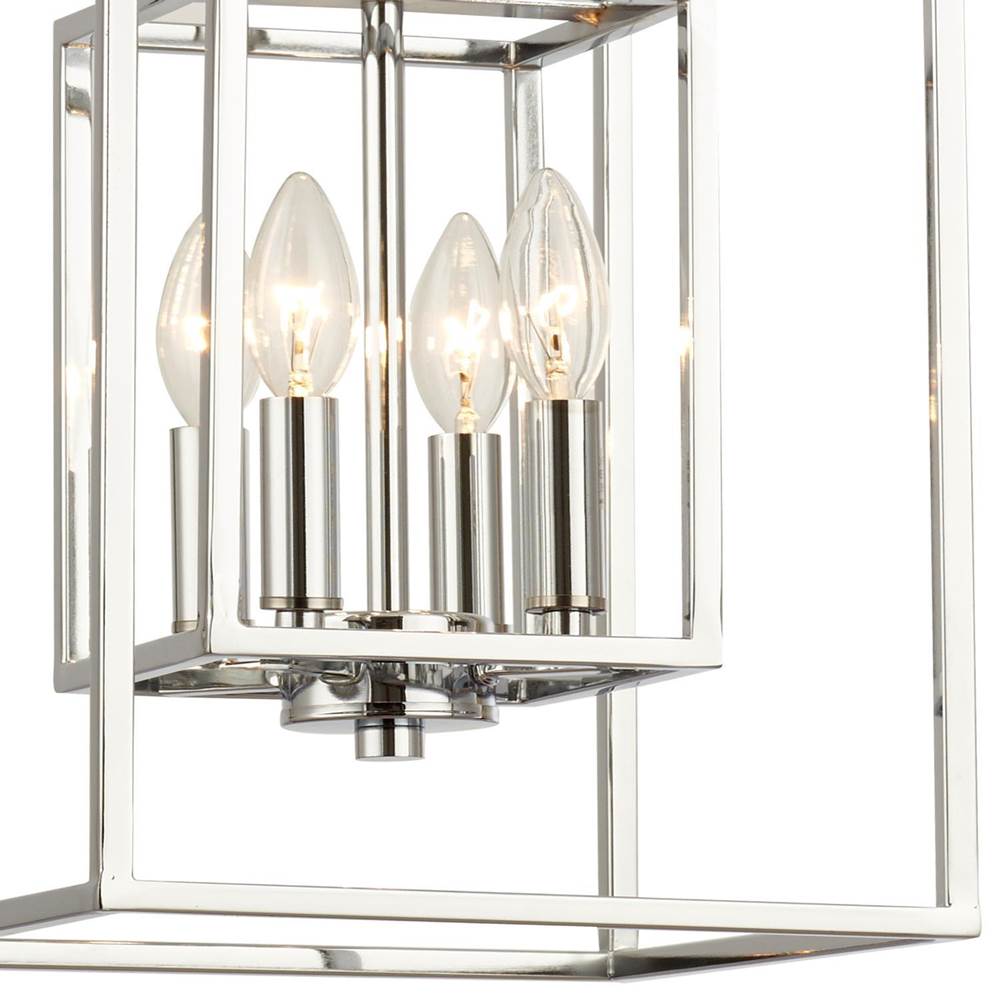 Crystorama ED884114CH Polished Chrome Kai 4 Light Polished Chrome Pendant Image 5
