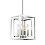Crystorama ED884124CH Polished Chrome Kai 4 Light Polished Chrome Pendant Image 1