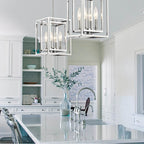 Crystorama ED884124CH Polished Chrome Kai 4 Light Polished Chrome Pendant Image 3