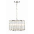 Crystorama ELL-B3004-PN Polished Nickel Libby Langdon For Crystorama Elliot 4 Light Polished Nickel Pendant Image 1