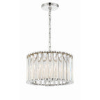 Crystorama ELL-B3004-PN Polished Nickel Libby Langdon For Crystorama Elliot 4 Light Polished Nickel Pendant Image 3
