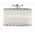 Crystorama ELL-B3004-PN_CEILING Polished Nickel Libby Langdon For Crystorama Elliot 4 Light Polished Nickel Ceiling Mount Image 1