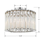 Crystorama ELL-B3004-PN_CEILING Polished Nickel Libby Langdon For Crystorama Elliot 4 Light Polished Nickel Ceiling Mount Image 2