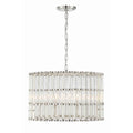 Crystorama ELL-B3006-PN Polished Nickel Libby Langdon For Crystorama Elliot 6 Light Polished Nickel Chandelier Image 1