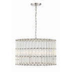 Crystorama ELL-B3006-PN Polished Nickel Libby Langdon For Crystorama Elliot 6 Light Polished Nickel Chandelier Image 1