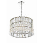 Crystorama Elliot Libby Langdon For Crystorama Elliot 6 Light Polished Nickel Chandelier