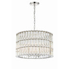 Crystorama ELL-B3006-PN Polished Nickel Libby Langdon For Crystorama Elliot 6 Light Polished Nickel Chandelier Image 8