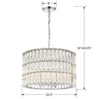 Crystorama ELL-B3006-PN Polished Nickel Libby Langdon For Crystorama Elliot 6 Light Polished Nickel Chandelier Image 2