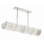 Crystorama Elliot Libby Langdon For Crystorama Elliot 6 Light Polished Nickel Linear Chandelier