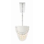 Crystorama ELL-B3007-PN Polished Nickel Libby Langdon For Crystorama Elliot 6 Light Polished Nickel Linear Chandelier Image 5