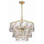 Crystorama Elsa 3 Light Antique Gold Pendant