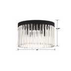 Crystorama EMO-5400-BF Black Forged Emory 4 Light Black Forged Ceiling Mount Image 2