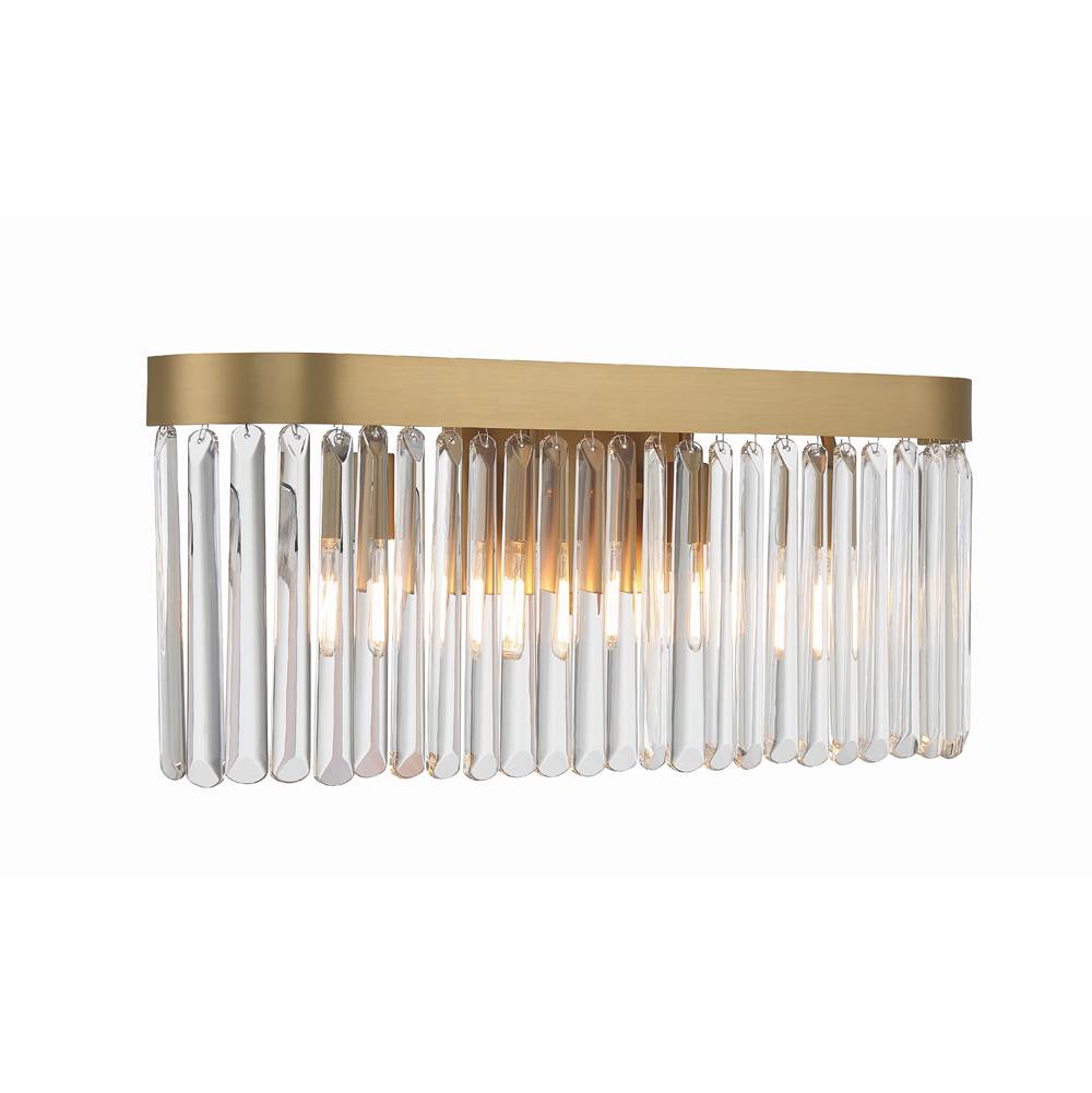 Crystorama EMO-5403-MG Modern Gold Emory 4 Light Modern Gold Bathroom Vanity Image 5