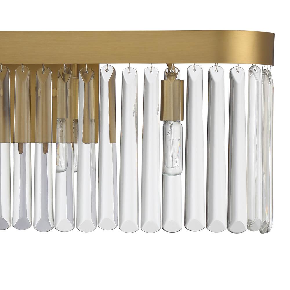 Crystorama EMO-5403-MG Modern Gold Emory 4 Light Modern Gold Bathroom Vanity Image 3