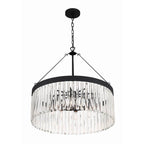 Crystorama EMO-5406-BF Black Forged Emory 8 Light Black Forged Chandelier Image 7