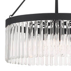 Crystorama EMO-5406-BF Black Forged Emory 8 Light Black Forged Chandelier Image 6
