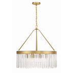 Crystorama EMO-5406-MG Modern Gold Emory 8 Light Modern Gold Chandelier Image 6