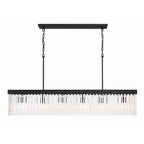 Crystorama EMO-5407-BF Black Forged Emory 6 Light Black Forged Linear Chandelier Image 1