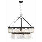 Crystorama EMO-5408-BF Black Forged Emory 9 Light Black Forged Chandelier Image 3
