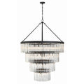 Crystorama EMO-5409-BF Black Forged Emory 22 Light Black Forged Chandelier Image 1
