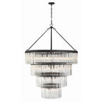 Crystorama EMO-5409-BF Black Forged Emory 22 Light Black Forged Chandelier Image 1