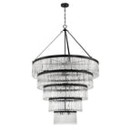 Crystorama Emory 30 Light Black Forged Chandelier
