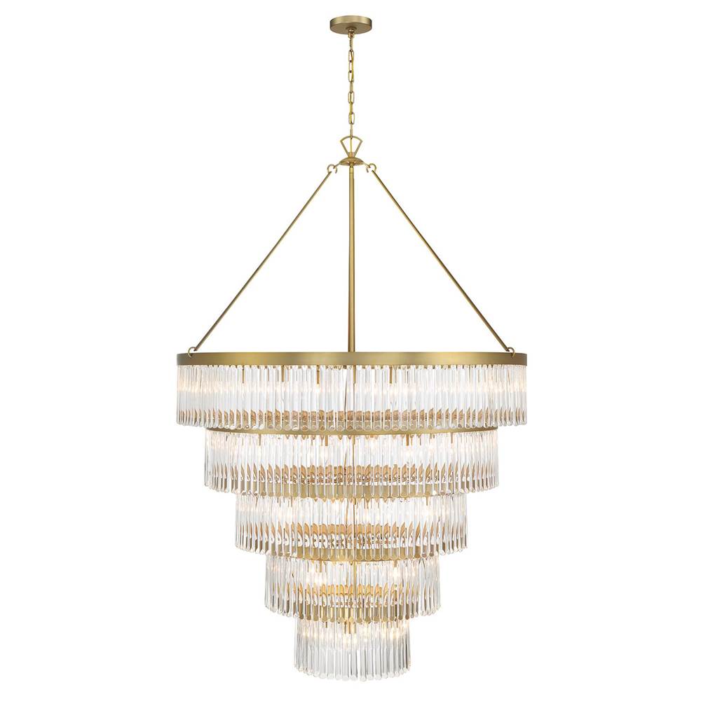 Crystorama EMO-5430-MG Modern Gold Emory 30 Light Modern Gold Chandelier Image 7