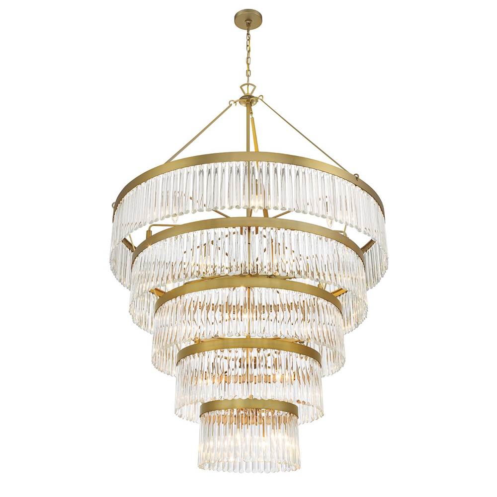 Crystorama EMO-5430-MG Modern Gold Emory 30 Light Modern Gold Chandelier Image 6
