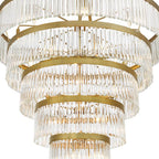Crystorama EMO-5430-MG Modern Gold Emory 30 Light Modern Gold Chandelier Image 5