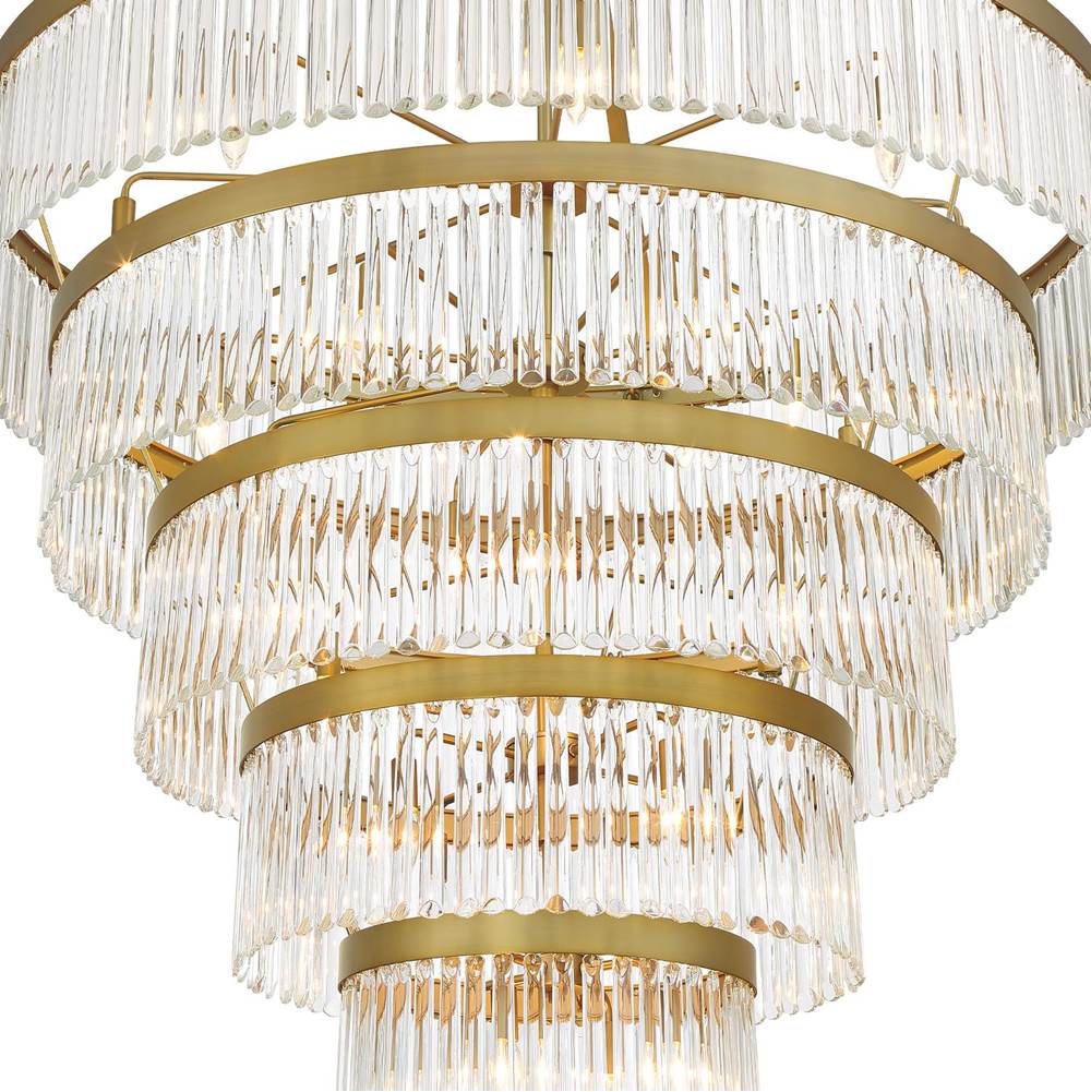 Crystorama EMO-5430-MG Modern Gold Emory 30 Light Modern Gold Chandelier Image 5