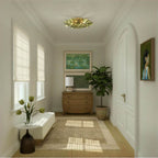 Crystorama ESM-4000-AG-GR Aged Brass Esme 22.5'' Aged Brass Semi Flush Mount Image 3