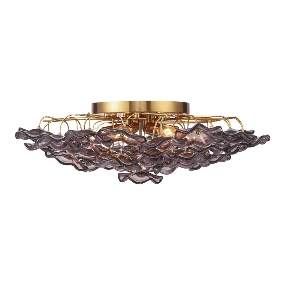 Crystorama ESM-4000-AG-SM Aged Brass Esme 22.5'' Aged Brass Semi Flush Mount Image 6