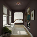 Crystorama ESM-4000-AG-SM Aged Brass Esme 22.5'' Aged Brass Semi Flush Mount Image 3