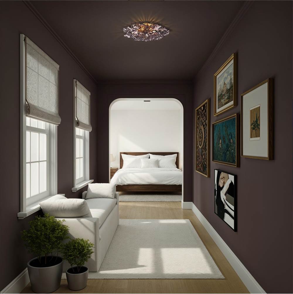 Crystorama ESM-4000-AG-SM Aged Brass Esme 22.5'' Aged Brass Semi Flush Mount Image 3