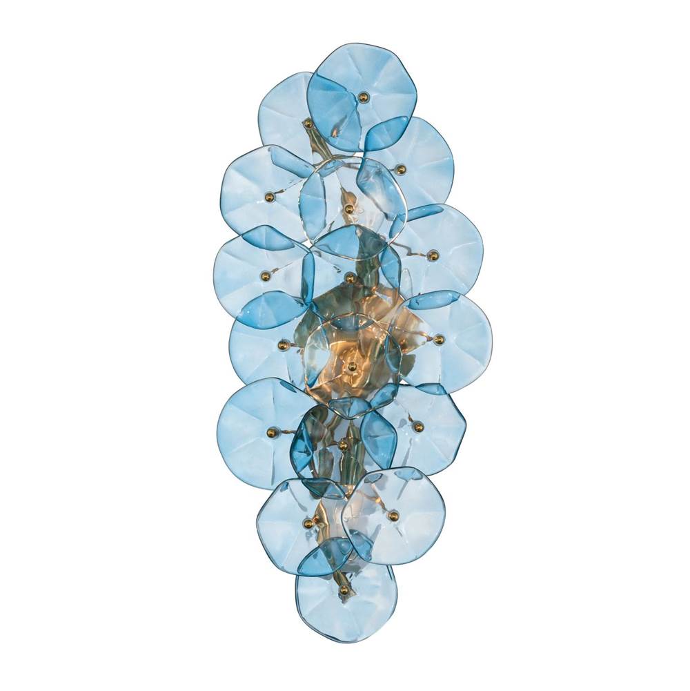 Crystorama ESM-4001-AG-BL Aged Brass Esme 23'' Aged Brass Sconce Image 6
