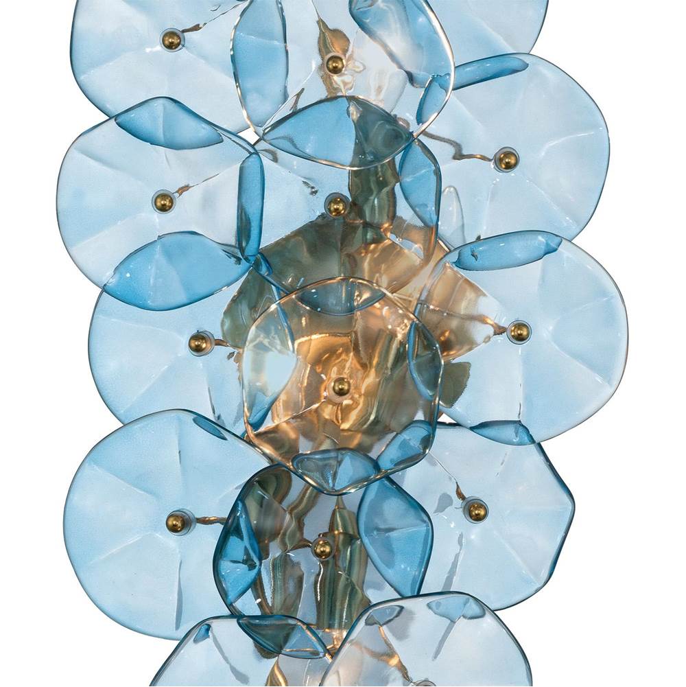 Crystorama ESM-4001-AG-BL Aged Brass Esme 23'' Aged Brass Sconce Image 4