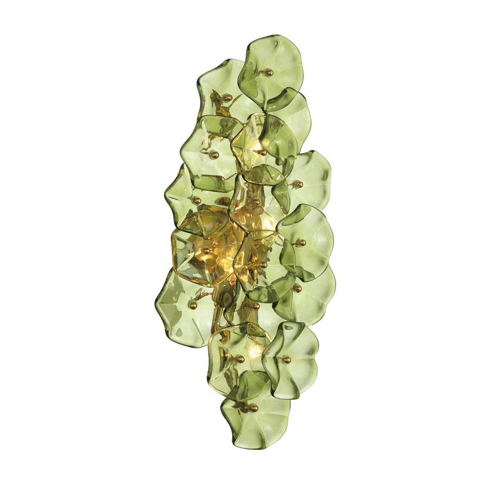 Crystorama ESM-4001-AG-GR Aged Brass Esme 23'' Aged Brass Sconce Image 1