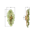 Crystorama ESM-4001-AG-GR Aged Brass Esme 23'' Aged Brass Sconce Image 2