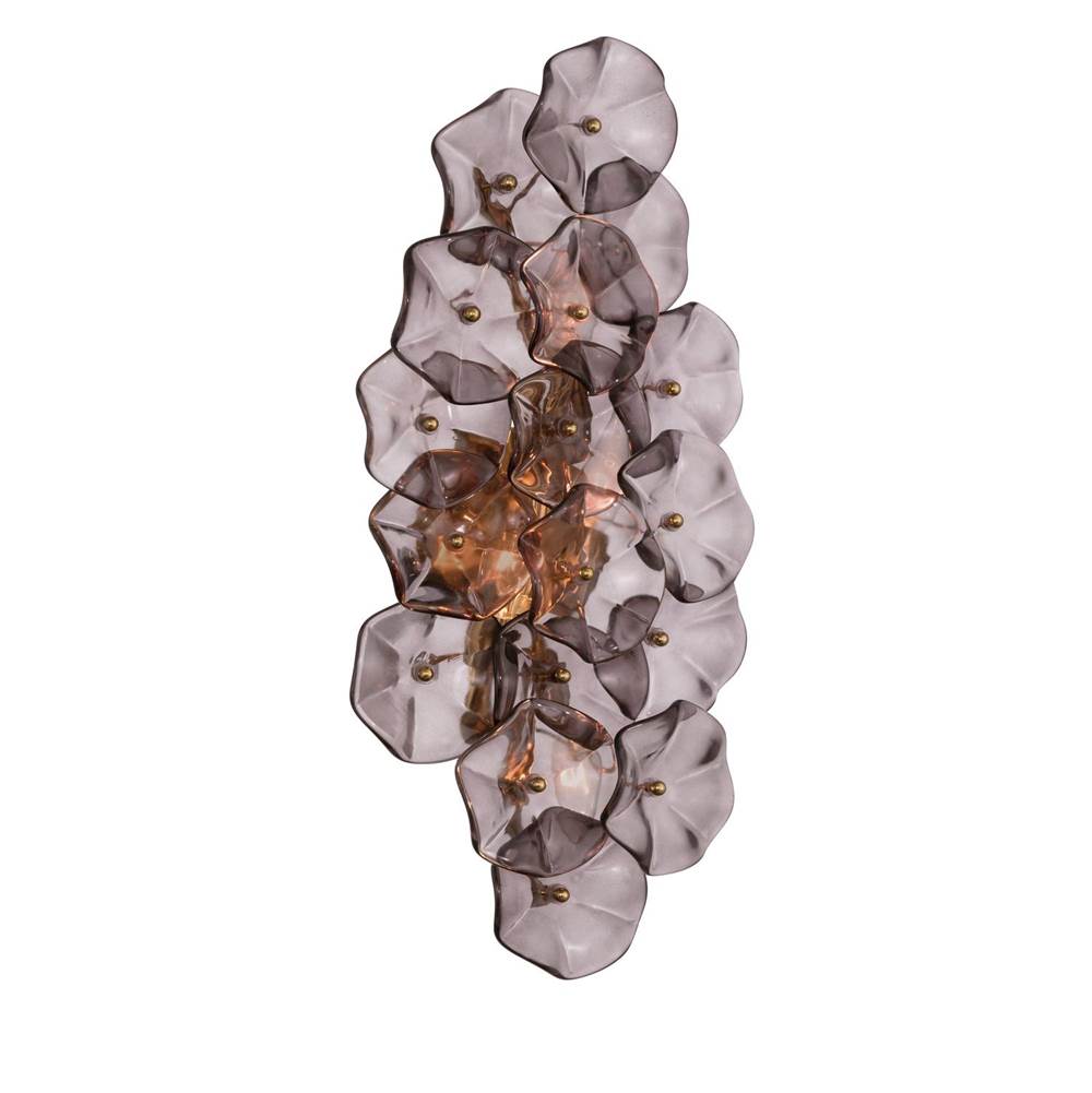 Crystorama ESM-4001-AG-SM Aged Brass Esme 23'' Aged Brass Sconce Image 1