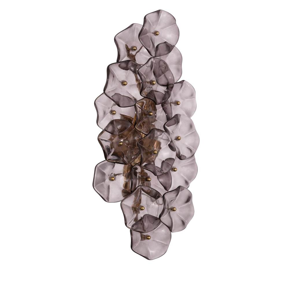 Crystorama Esme 23'' Aged Brass Sconce