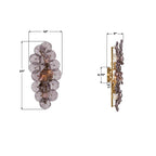 Crystorama ESM-4001-AG-SM Aged Brass Esme 23'' Aged Brass Sconce Image 2