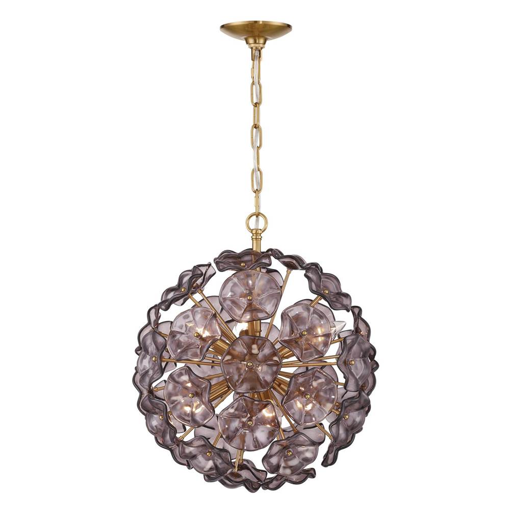 Crystorama ESM-4005-AG-SM Aged Brass Esme 18.25'' Aged Brass Chandelier Image 6