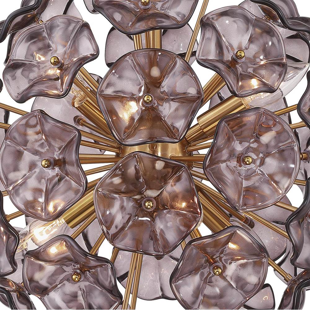 Crystorama ESM-4005-AG-SM Aged Brass Esme 18.25'' Aged Brass Chandelier Image 4
